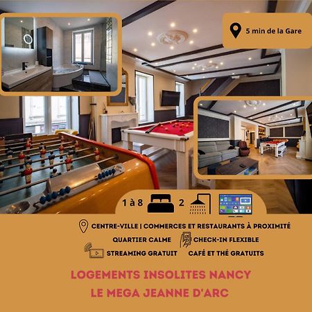 Mega Jeanne D'Arc Billard Baby Foot Logements Insolites Nancy Exterior photo